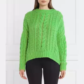 Свитер обычного кроя с добавлением шерсти Marc Cain, зеленый