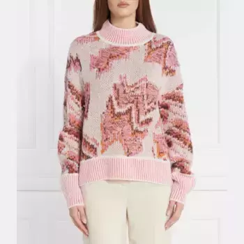 Свитер обычного кроя с добавлением шерсти Marc Cain, розовый