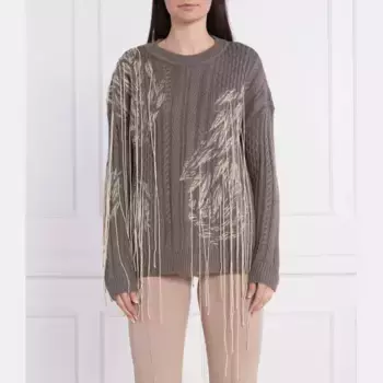 Свитер обычного кроя с добавлением шерсти Patrizia Pepe, хаки