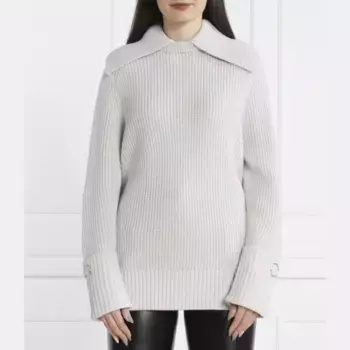 Свитер обычного кроя с добавлением шерсти Patrizia Pepe, серый