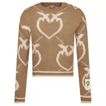 Свитер обычного кроя с добавлением шерсти Pinko Up, коричневый