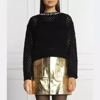 Свитер обычного кроя с добавлением шерсти Pinko, черный