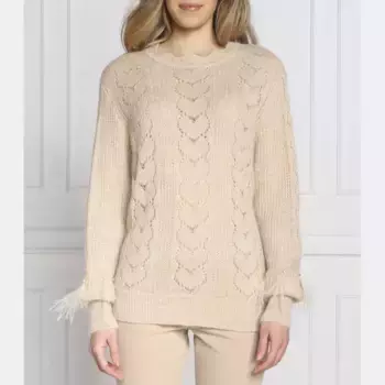 Свитер обычного кроя с добавлением шерсти Twinset U&B, бежевый