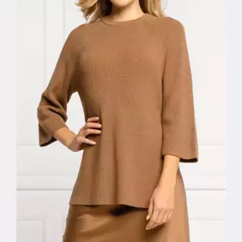 Свитер обычного кроя с фарами Marella, коричневый