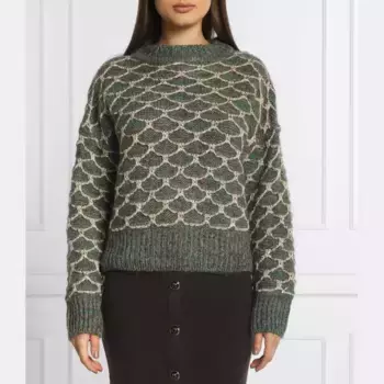 Свитер обычного кроя с плантациями Pinko, зеленый
