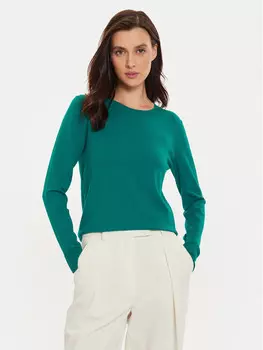 Свитер обычного кроя Sisley, зеленый