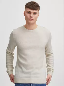 Свитер обычного кроя Solid, бежевый