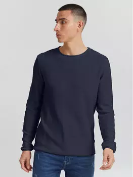 Свитер обычного кроя Solid, синий