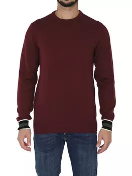 Свитер обычного кроя Sun68, бургундия