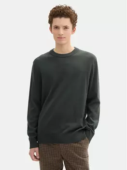 Свитер обычного кроя Tom Tailor Denim, зеленый