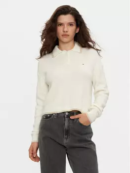 Свитер обычного кроя Tommy Jeans, экрю