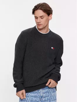 Свитер обычного кроя Tommy Jeans, черный
