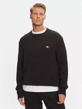 Свитер обычного кроя Tommy Jeans, черный