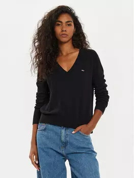 Свитер обычного кроя Tommy Jeans, черный