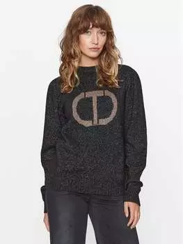 Свитер обычного кроя Twinset, черный