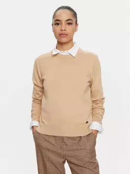 Свитер обычного кроя U.S. Polo Assn., бежевый