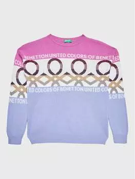 Свитер обычного кроя United Colors Of Benetton, фиолетовый