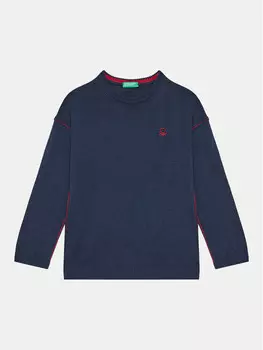 Свитер обычного кроя United Colors Of Benetton, синий