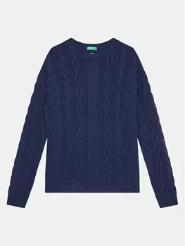 Свитер обычного кроя United Colors Of Benetton, синий