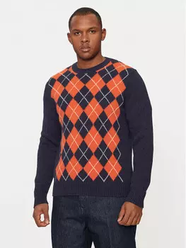 Свитер обычного кроя United Colors Of Benetton, синий