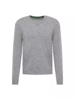 Свитер обычного кроя UNITED COLORS OF BENETTON, серый