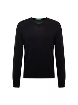 Свитер обычного кроя UNITED COLORS OF BENETTON, черный