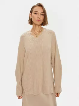Свитер обычного кроя Weekend Max Mara, бежевый