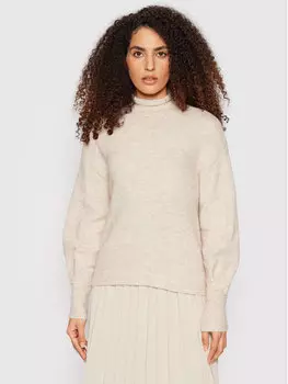 Свитер обычного кроя Yas, бежевый