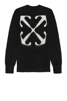 Свитер Off-White Mohair Arrow Knit Crewneck, черный