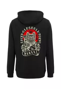Свитер Oldskull Asian Rebel Cat Kanji, черный