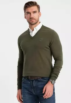 Свитер Ombre, темно-оливковый