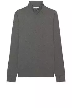 Свитер onia Everyday Half Zip, цвет Dark Heather Grey