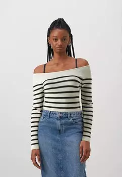 Свитер Onlbianka Off Shoulder ONLY, цвет cloud dancer/black