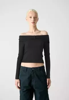 Свитер ONLFAYOLA OFF SHOULDER BOW ONLY, черный