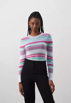 Свитер Onlmeleka O Neck Stripe ONLY, цвет cloud dancer