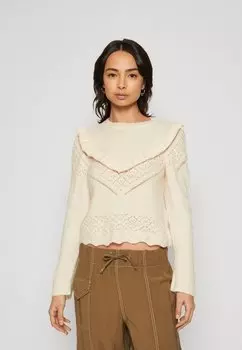 Свитер Onlsasi Ruffle ONLY Petite, цвет whitecap gray