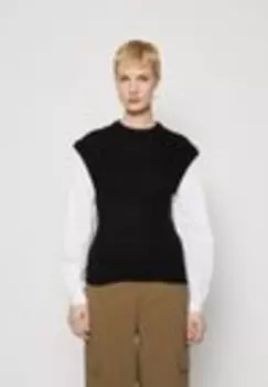 Свитер ONLVIANI MIX STRUCTURE O NECK Only Tall, черный