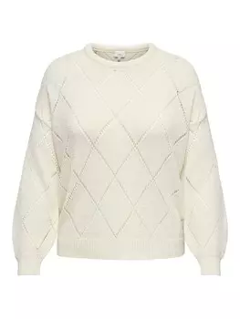 Свитер ONLY Carmakoma CARGeenas, белый