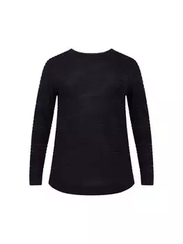 Свитер ONLY Carmakoma CARNEWAIRPLAIN, черный