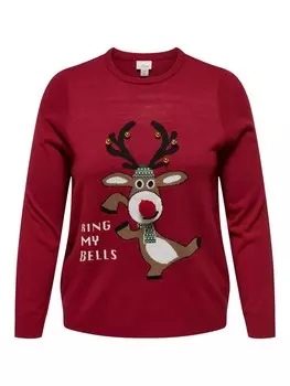 Свитер ONLY Carmakoma CARXmas, красный