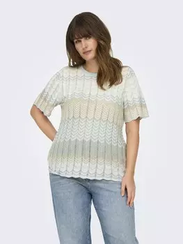 Свитер ONLY Carmakoma, светло-синий