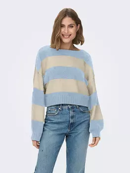 Свитер ONLY, цвет Hellblau/Beige