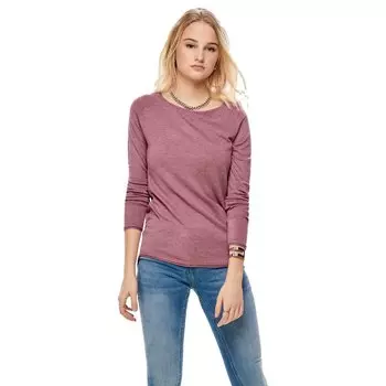 Свитер Only Mila Lacy Knit Detail Melange, розовый