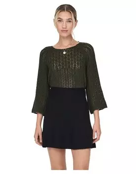 Свитер Only Nola Life 3/4 O Neck, зеленый