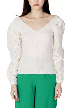 Свитер ONLY с объемными рукавами, бежевый