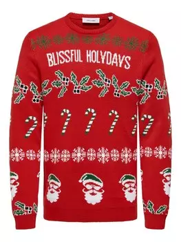 Свитер Only & Sons ONSXmas, красный