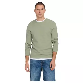 Свитер Only & Sons Panter Life 12 Struc, зеленый