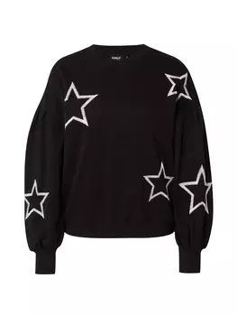 Свитер ONLY Sweatshirt ONLBROOKE, черный