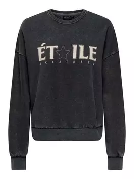 Свитер ONLY Sweatshirt ONLPenelope, черный