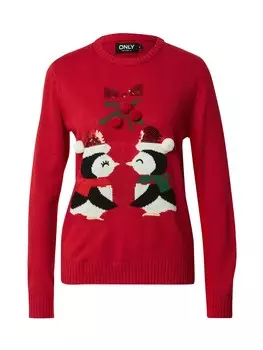 Свитер Only XMAS, цвет Bright Red